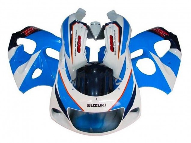 1996-2000 Suzuki GSXR 600 / GSXR 750 Motorcycle Fairings - Blue White Red Australia