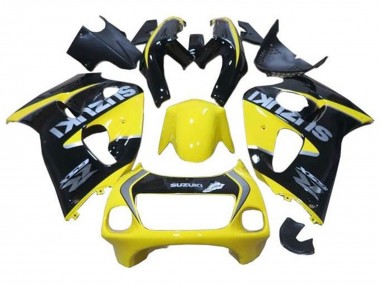 1996-2000 Suzuki GSXR 600 / GSXR 750 Motorcycle Fairings - Yellow Black Silver Australia