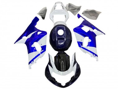 2001-2003 Suzuki GSXR 600 / GSXR 750 Motorcycle Fairings - White Blue Black Australia