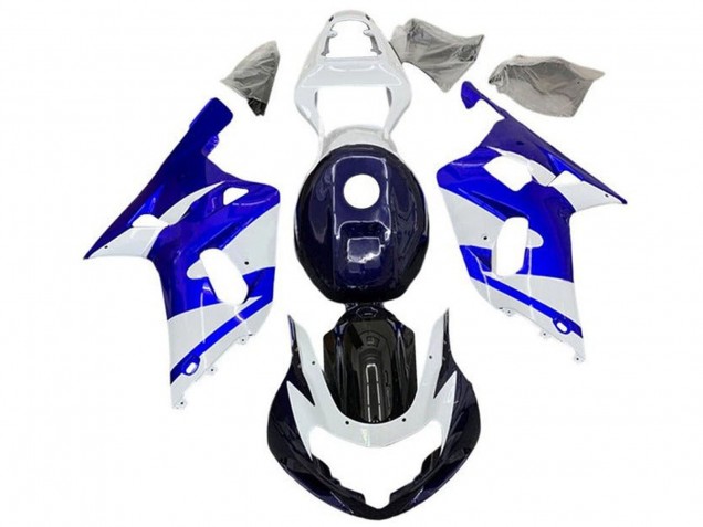2001-2003 Suzuki GSXR 600 / GSXR 750 Motorcycle Fairings - White Blue Black Australia