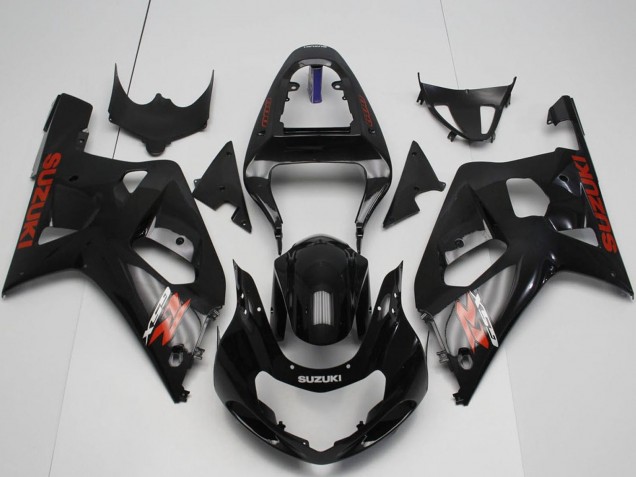 2001-2003 Suzuki GSXR 600 / GSXR 750 Motorcycle Fairings - Glossy Black Red Australia