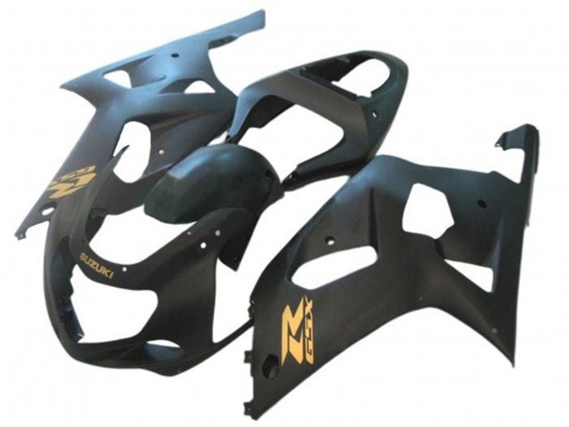 2001-2003 Suzuki GSXR 600 / GSXR 750 Motorcycle Fairings - Matte Black Gold Australia