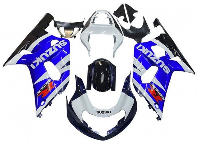 2001-2003 Suzuki GSXR 600 / GSXR 750 Motorcycle Fairings - White Blue Glossy Black Red Australia
