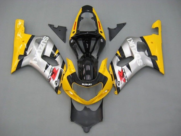 2001-2003 Suzuki GSXR 600 / GSXR 750 Motorcycle Fairings - Yellow Silver Glossy Black Red Australia