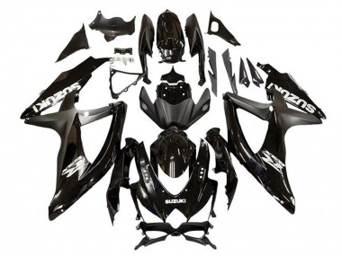 2008-2010 Suzuki GSXR 600 / GSXR 750 Motorcycle Fairing - Glossy Black Matte Black Australia