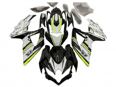 2008-2010 Suzuki GSXR 600 / GSXR 750 Motorcycle Fairings - White Green Glossy Black Australia