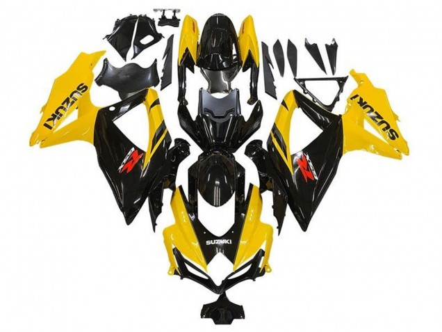 2008-2010 Suzuki GSXR 600 / GSXR 750 Motorcycle Fairings - Yellow Glossy Black Red Australia