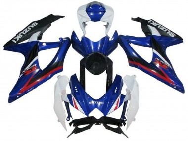 2008-2010 Suzuki GSXR 600 / GSXR 750 Motorcycle Fairings - White Blue Red Black Australia
