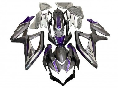 2008-2010 Suzuki GSXR 600 / GSXR 750 Motorcycle Fairings - Silver Grey Purple Australia