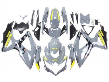 2008-2010 Suzuki GSXR 600 / GSXR 750 Motorcycle Fairings - Nardo Grey Yellow Black Australia