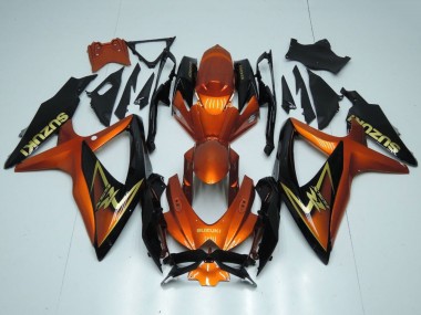2008-2010 Suzuki GSXR 600 / GSXR 750 Motorcycle Fairings - Orange Gold Black Australia