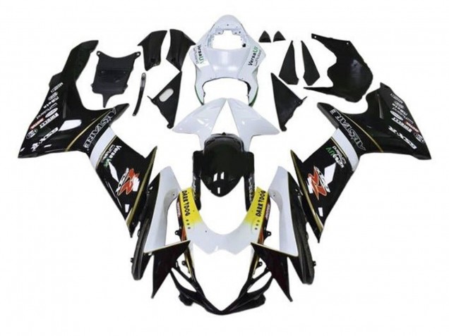 2011-2024 Suzuki GSXR 600 / GSXR 750 Motorcycle Fairings - White Yellow Black Alstare Dark Dog Australia