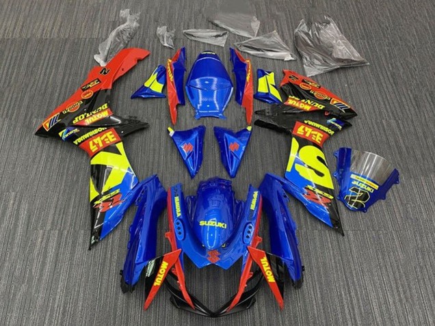 2011-2024 Suzuki GSXR 600 / GSXR 750 Motorcycle Fairings - Blue Red Yellow Black Australia