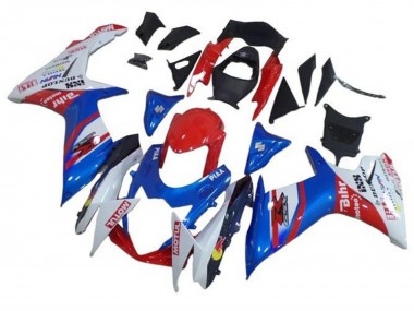 2011-2024 Suzuki GSXR 600 / GSXR 750 Motorcycle Fairings - Blue White Red Motul Australia