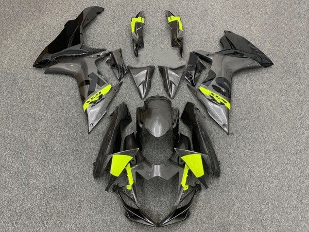 2011-2024 Suzuki GSXR 600 / GSXR 750 Motorcycle Fairings - Grey Black Neon Yellow Australia