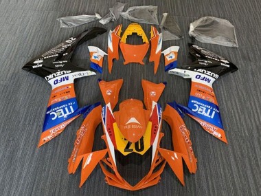 2011-2024 Suzuki GSXR 600 / GSXR 750 Motorcycle Fairings - Orange Blue White Black Yellow 20 Australia