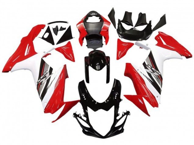 2011-2024 Suzuki GSXR 600 / GSXR 750 Motorcycle Fairing - Red White Black Australia