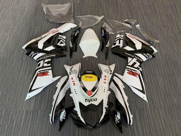 2011-2024 Suzuki GSXR 600 / GSXR 750 Motorcycle Fairings - White Black Yellow Red Tyco Australia