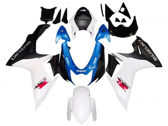 2011-2024 Suzuki GSXR 600 / GSXR 750 Motorcycle Fairings - White Blue Black Pink Australia