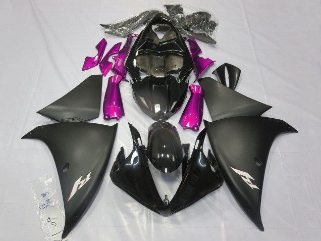 2009-2011 Yamaha YZF 1000 R1 Motorcycle Fairings - Glossy Black Matte Black Pink Australia