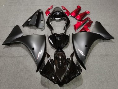 2009-2011 Yamaha YZF 1000 R1 Motorcycle Fairings - Glossy Black Matte Black Red Australia
