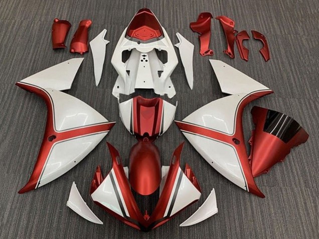 2009-2011 Yamaha YZF 1000 R1 Motorcycle Fairing - White Red Australia