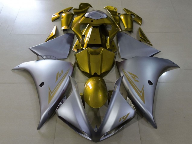 2009-2011 Yamaha YZF 1000 R1 Motorcycle Fairings - Silver Gold Australia