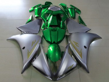 2009-2011 Yamaha YZF 1000 R1 Motorcycle Fairings - Silver Green Australia