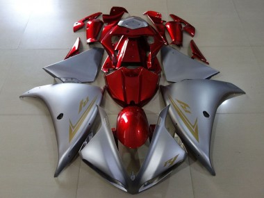 2009-2011 Yamaha YZF 1000 R1 Motorcycle Fairings - Silver Red Australia