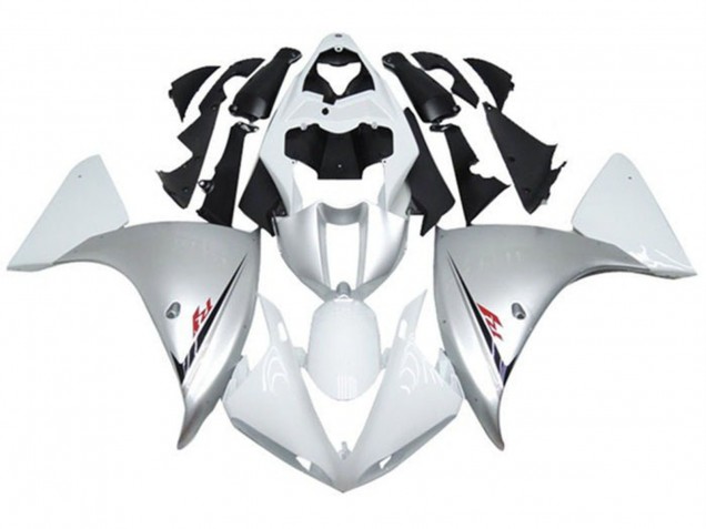 2009-2011 Yamaha YZF 1000 R1 Motorcycle Fairings - White Silver Black Australia