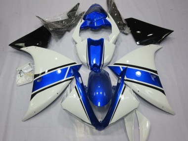2009-2011 Yamaha YZF 1000 R1 Motorcycle Fairings - White Blue Black Australia