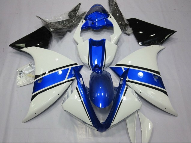 2009-2011 Yamaha YZF 1000 R1 Motorcycle Fairings - White Blue Black Australia