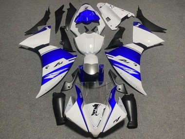 2009-2011 Yamaha YZF 1000 R1 Motorcycle Fairings - White Blue Silver Black Stripe Australia