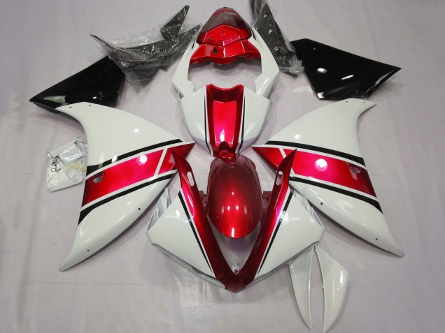 2009-2011 Yamaha YZF 1000 R1 Motorcycle Fairing - White Red Black Australia