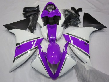 2009-2011 Yamaha YZF 1000 R1 Motorcycle Fairings - White Purple Black Australia