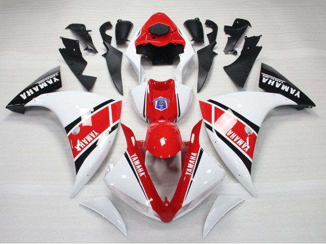 2009-2011 Yamaha YZF 1000 R1 Motorcycle Fairings - White Red Black Australia