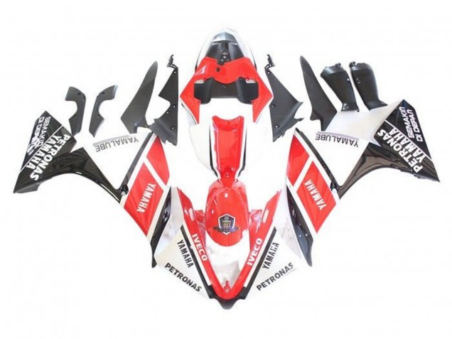 2009-2011 Yamaha YZF 1000 R1 Motorcycle Fairings - White Red Black Petronas Australia