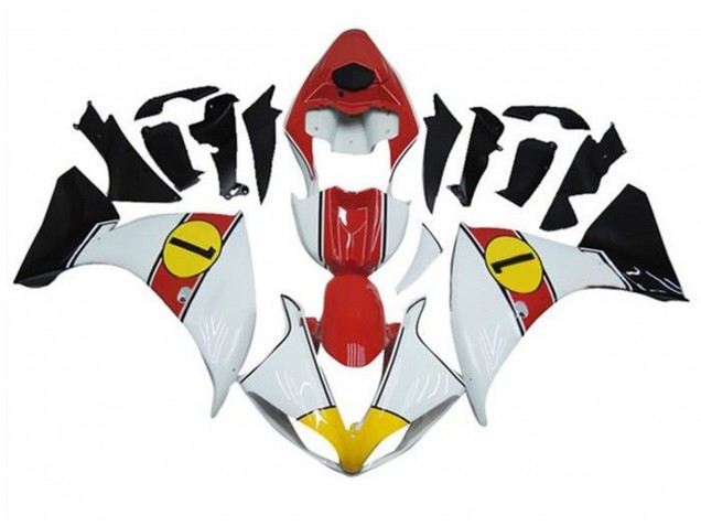 2009-2011 Yamaha YZF 1000 R1 Motorcycle Fairings - White Red Yellow Black Australia