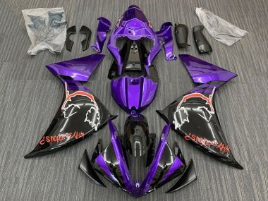 2012-2014 Yamaha YZF 1000 R1 Motorcycle Fairings - Purple Glossy Black Red Joker Australia