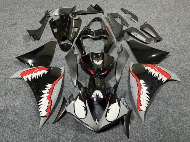 2012-2014 Yamaha YZF 1000 R1 Motorcycle Fairings - Glossy Black White Red Shark Australia