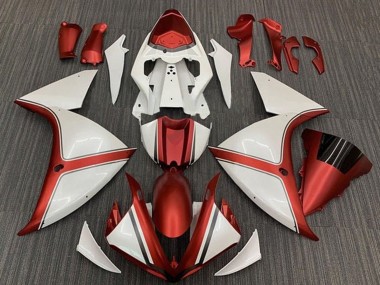 2012-2014 Yamaha YZF 1000 R1 Motorcycle Fairings - White Orange Australia