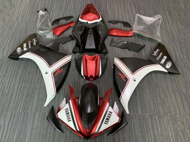 2012-2014 Yamaha YZF 1000 R1 Motorcycle Fairings - White Red Black Australia