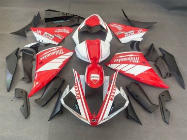 2012-2014 Yamaha YZF 1000 R1 Motorcycle Fairings - White Red Milwaukee Rocol Maxxis Australia