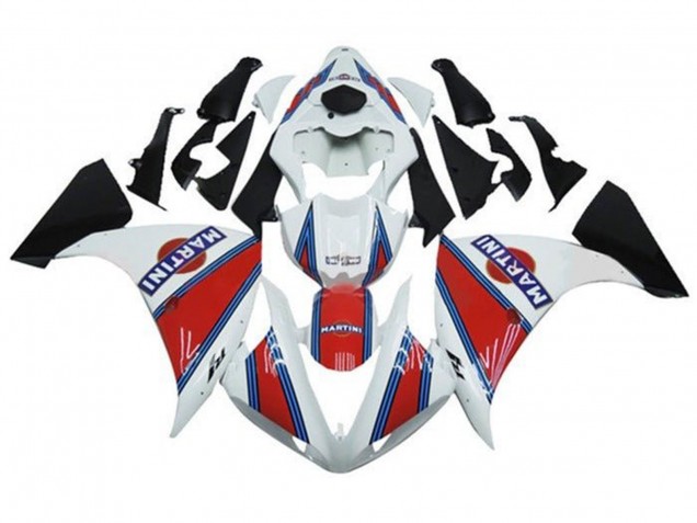 2012-2014 Yamaha YZF 1000 R1 Motorcycle Fairings - White Red Blue Martini Australia