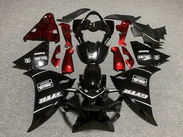 2012-2014 Yamaha YZF 1000 R1 Motorcycle Fairings - Glossy Black Red White GYTR Yamalube QHLINS Australia