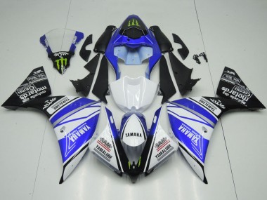 2012-2014 Yamaha YZF 1000 R1 Motorcycle Fairings - White Blue Black Green Monster Yamalube Australia