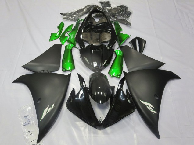 2012-2014 Yamaha YZF 1000 R1 Motorcycle Fairings - Glossy Black Matte Black Green Australia