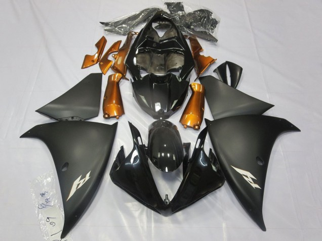 2012-2014 Yamaha YZF 1000 R1 Motorcycle Fairings - Glossy Black Matte Black Orange Australia
