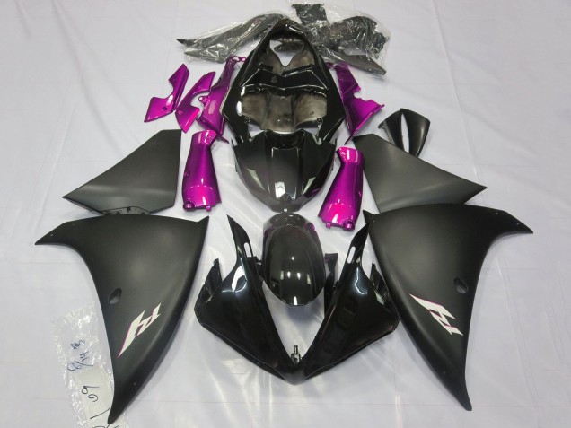 2012-2014 Yamaha YZF 1000 R1 Motorcycle Fairings - Glossy Black Matte Black Pink Australia
