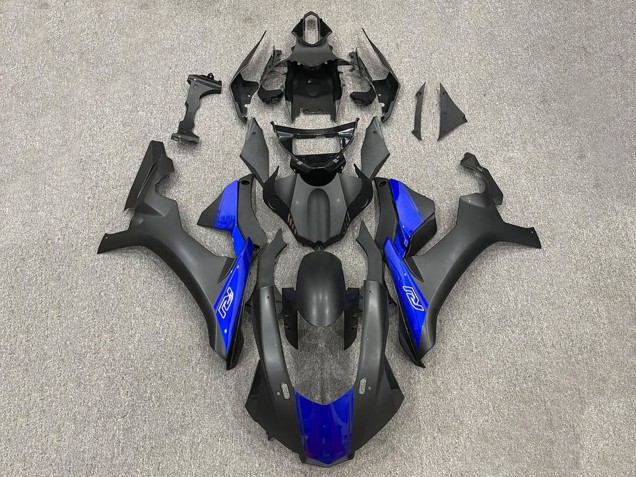 2015-2019 Yamaha YZF 1000 R1 Motorcycle Fairings - Matte Black Blue Australia
